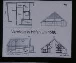 Grundriss, Langs -und Querschnitt eines Hauses in Hofen