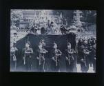 Rom, Mussolini bei einer fascisten parade.