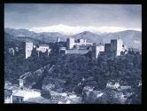 Granada m.d. Burghugel d. Alhambra, Spanien.