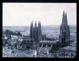 Burgos, Kathedrale von Castillo aus gesehen.