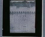 Craigmillar Castle Ext, Part of wall with door.