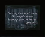 Hear my thou-sand voic-es like an-gel's chor-us ....