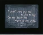 I shall bare my soul to you to-day ....