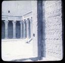 Edfu, Temple of Horus. Int. Court from entrance, Southeast Corner.