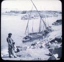 Nile River Elephantine Island. Boats.