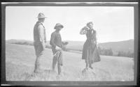 George Eastman and Mary Mulligan with guide, , Wyoming & Pacific Coast Trip