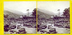 Beddgelert-The Rustic Bridge and Mountains