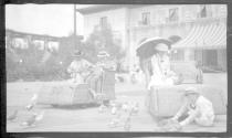 George Eastman and party with Osborn Electriquettes at Expo, California Trip
