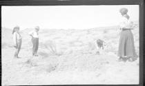George Eastman &  companions watching guide, Arizona Trip