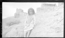 Native American girl at pueblo, Arizona Trip