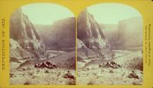 Mouth of the Paria, Colorado River; walls 2,100 feet in height.