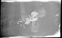 Woman with Dryden children in automobile