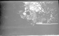 George Eastman Dryden in Eastman's garden