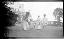 Drydens and Newhalls in Eastman's garden