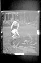 George Eastman & Watson Newhall by lily pond at Eastman House