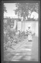 Woman in West Garden of Eastman House