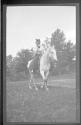 May Gifford on horseback, Oak Lodge Trip