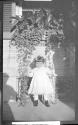 Girl in Eastman's garden