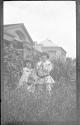 Dryden children in Eastman's garden