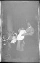Woman with Dryden children in automobile