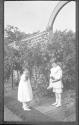 Dryden children in Eastman's garden