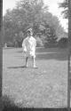 George Eastman Dryden in Eastman's garden