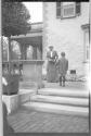 Ellen and George Eastman Dryden in Eastman's garden
