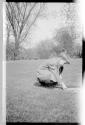 George Eastman Dryden in Eastman's garden