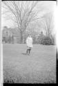 George Eastman Dryden in Eastman's garden