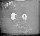 Children in Eastman's garden