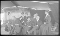 George Eastman and companions on a boat, Labrador Trip