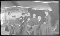 George Eastman and companions on a boat, Labrador Trip
