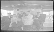 George Eastman and companions on a boat, Labrador Trip
