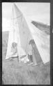 George Eastman in a tent, Labrador Trip
