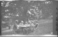 Group dining outside, Motor Trip