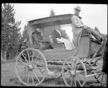Maria Eastman and nurse in a coach, Vancouver Trip