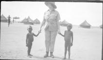 Osa Johnson & children, African Safari