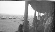 George Eastman and companions overlooking village, African Safari