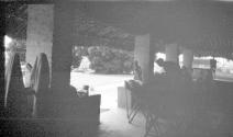 Porch with tables, African Safari