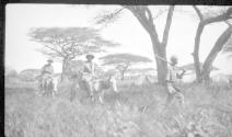 Man & riders, African Safari