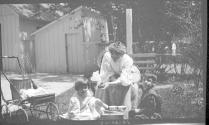 Dryden children with Josephine Dickman