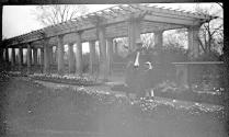 George Eastman and Dryden children in garden