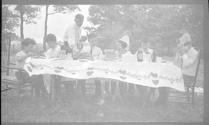 Kids at picnic table