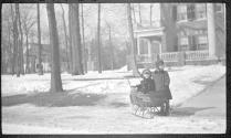 Dryden children in snow