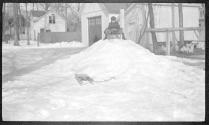 Dryden children playing in snow