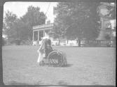 Maria Eastman in garden