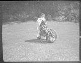 Maria Eastman in garden