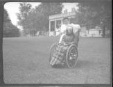 Maria Eastman in garden