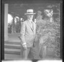 Almon Eastman, George Eastman's cousin, in GEH garden