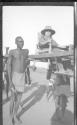 Osa Johnson carried by bearers, African Safari